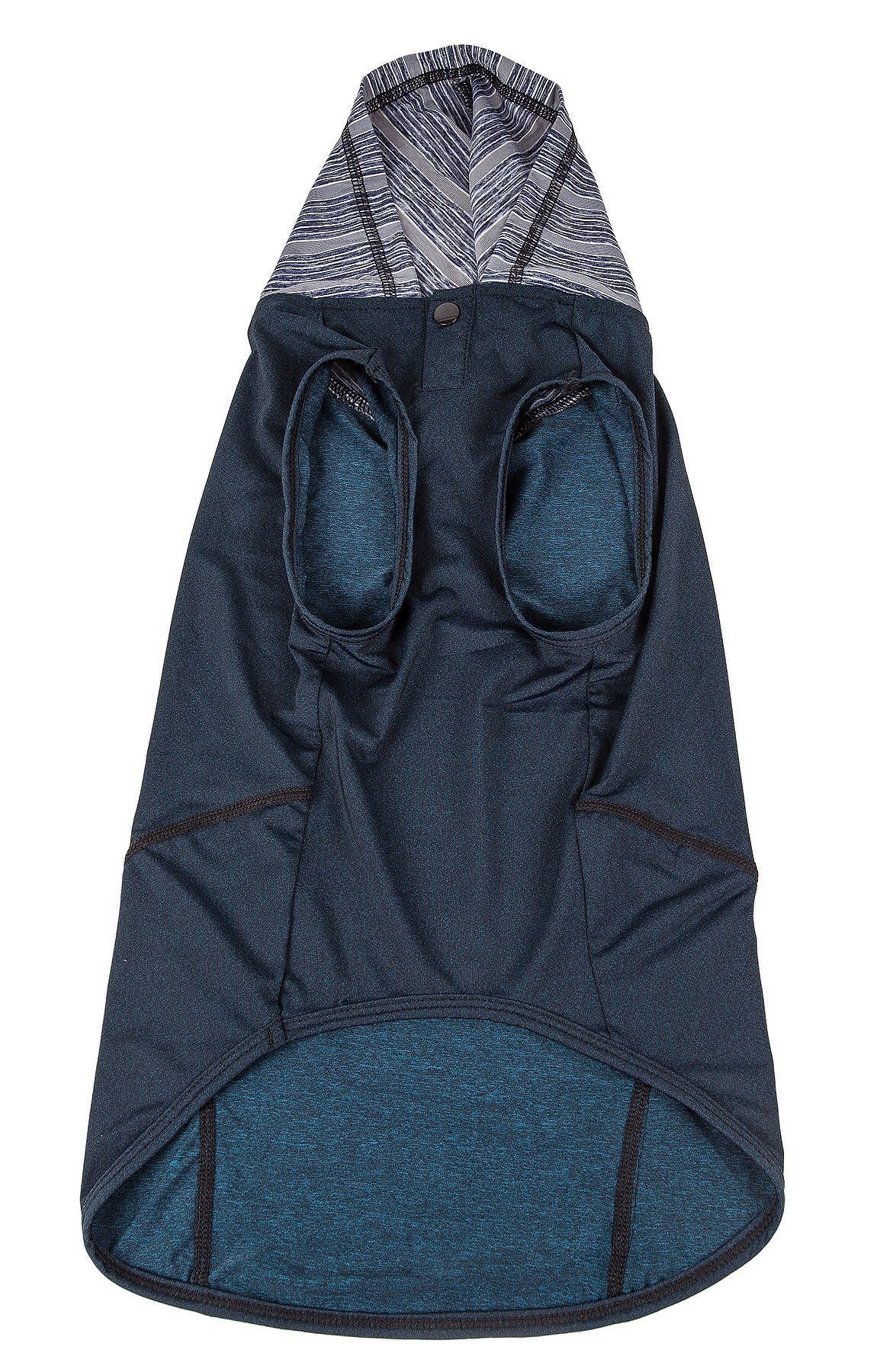 Pet Life ® Active 'Pull-Rover' 4-Way Stretch Sleeveless Fitness Yoga Dog T-Shirt Hoodie