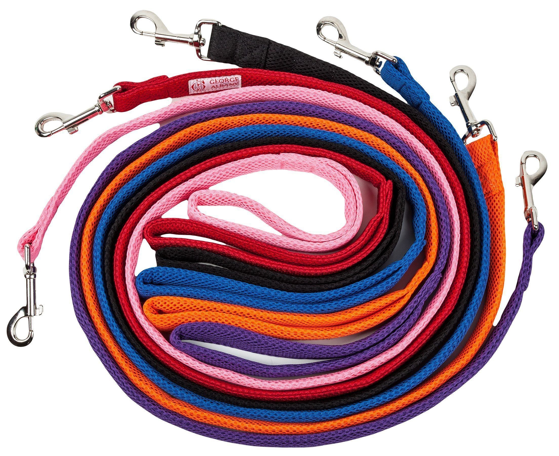 Pet Life ®  'Aero Mesh' Breathable and Adjustable Dual Sided Thick Mesh Dog Leash