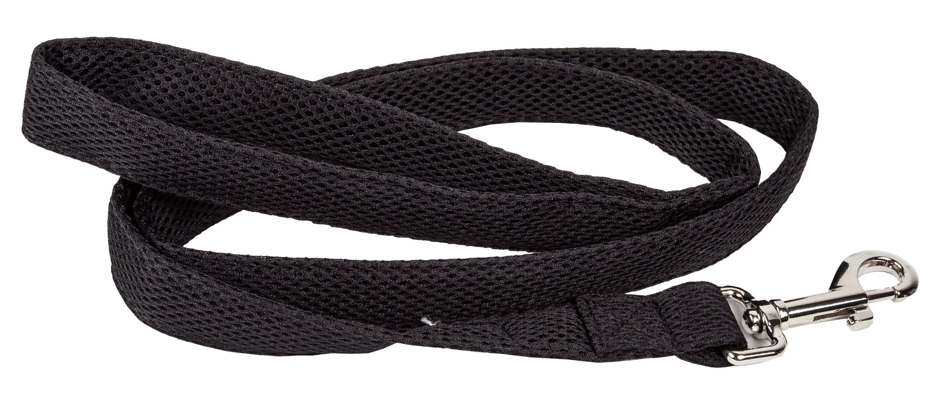 Pet Life ®  'Aero Mesh' Breathable and Adjustable Dual Sided Thick Mesh Dog Leash Black