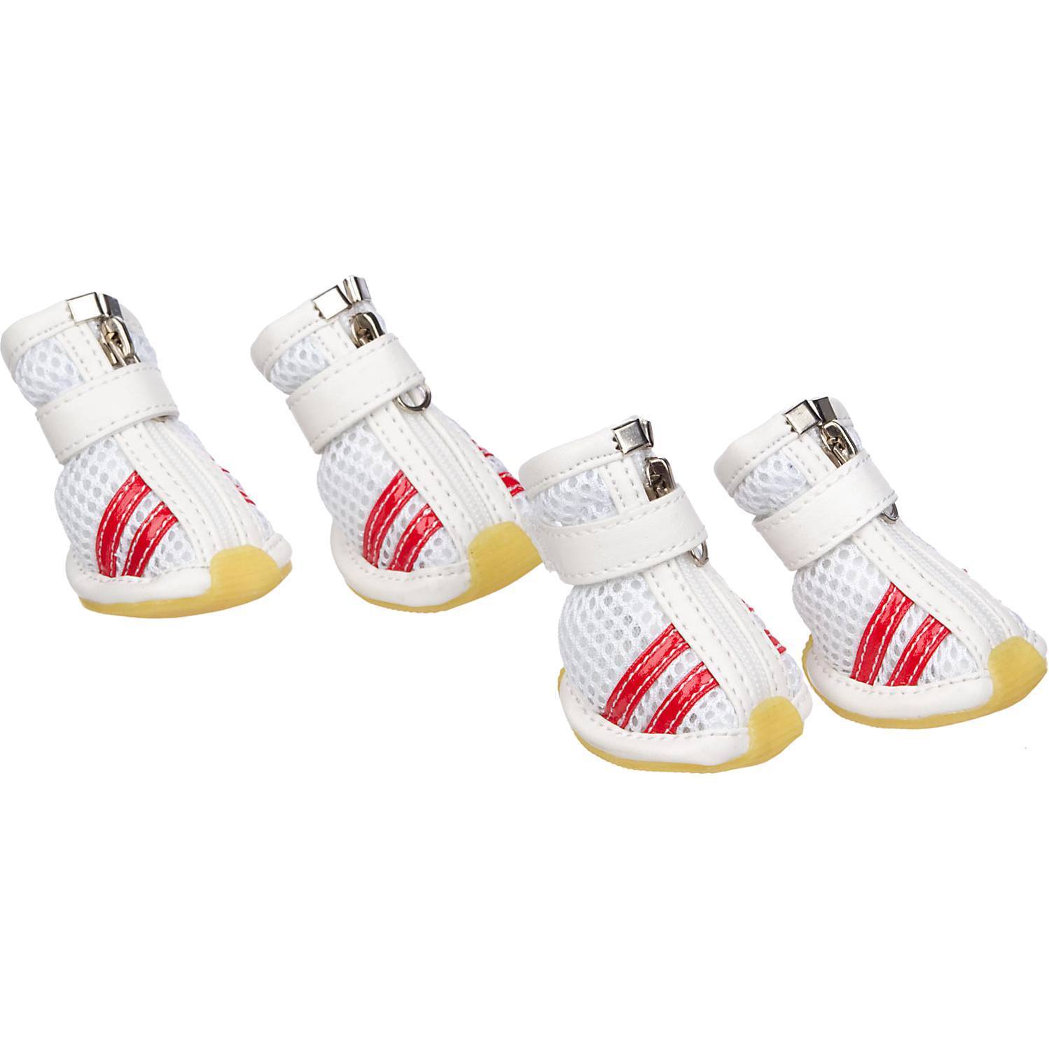 Pet Life ® Air-Mesh Breathable and Lightweight Running Dog Shoes Sneakers - Set of 4 X-Small
