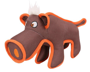 Pet Life ® 'Dura-Chew' Plush Animal Nylon Squeaker Dog Toy