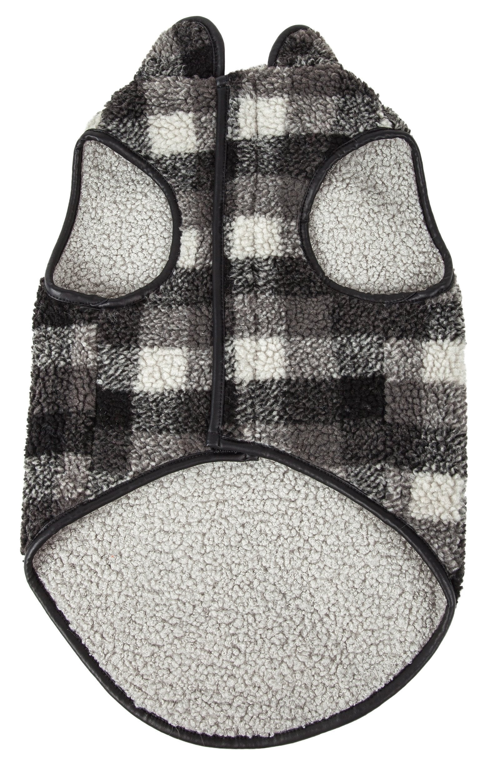 Pet Life ®  'Black Boxer' Classical Fashion Insulated Plaid Dog Coat