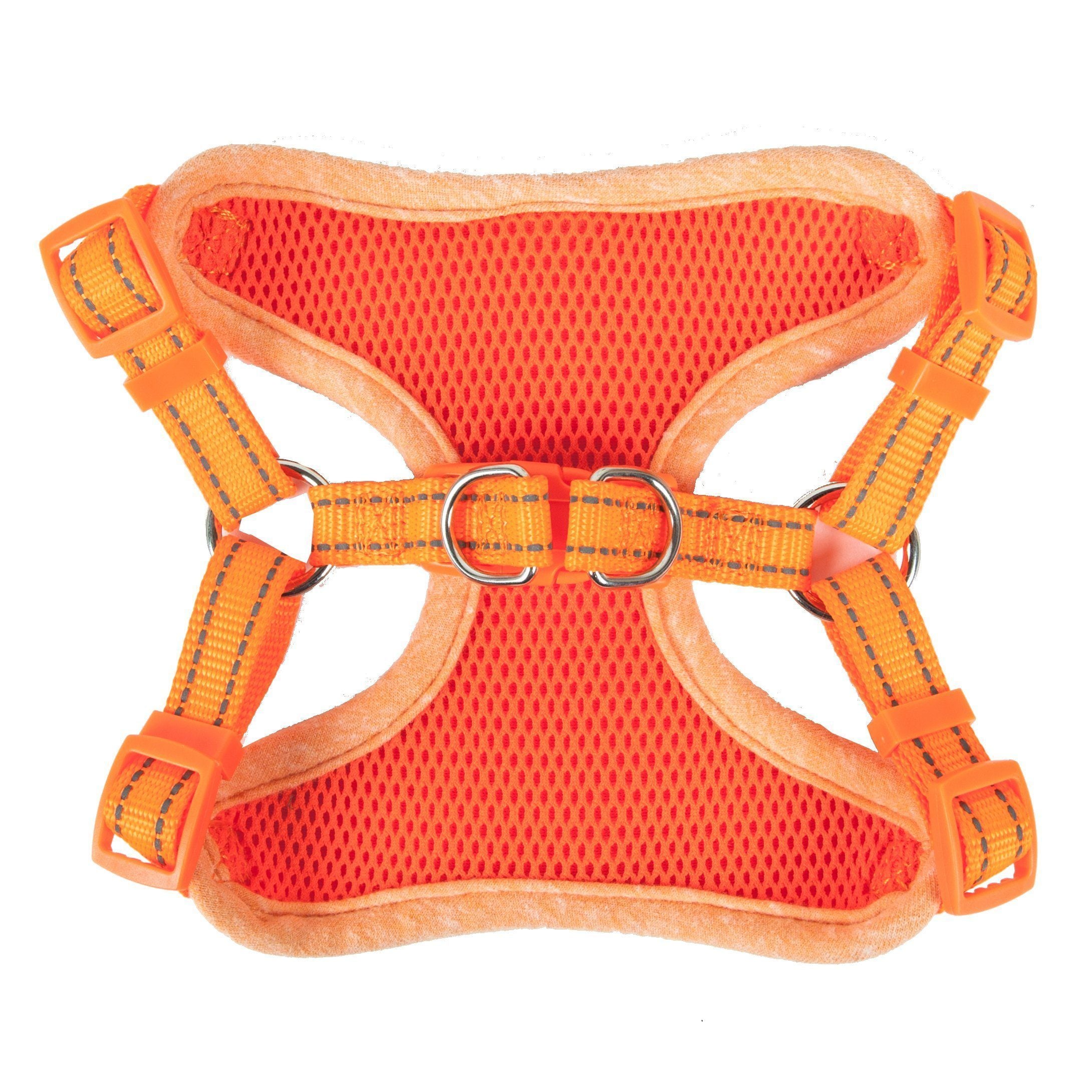 Pet Life ®  'Bonatied' Mesh Reversed Adjustable Fashion Dog Harness W/ Designer Neck Tie