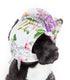 Pet Life ®  'Botanic Bark' Floral UV Protectant Adjustable Fashion Canopy Brimmed Dog Hat Cap