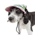 Pet Life ®  'Botanic Bark' Floral Uv Protectant Adjustable Fashion Dog Hat Cap Medium