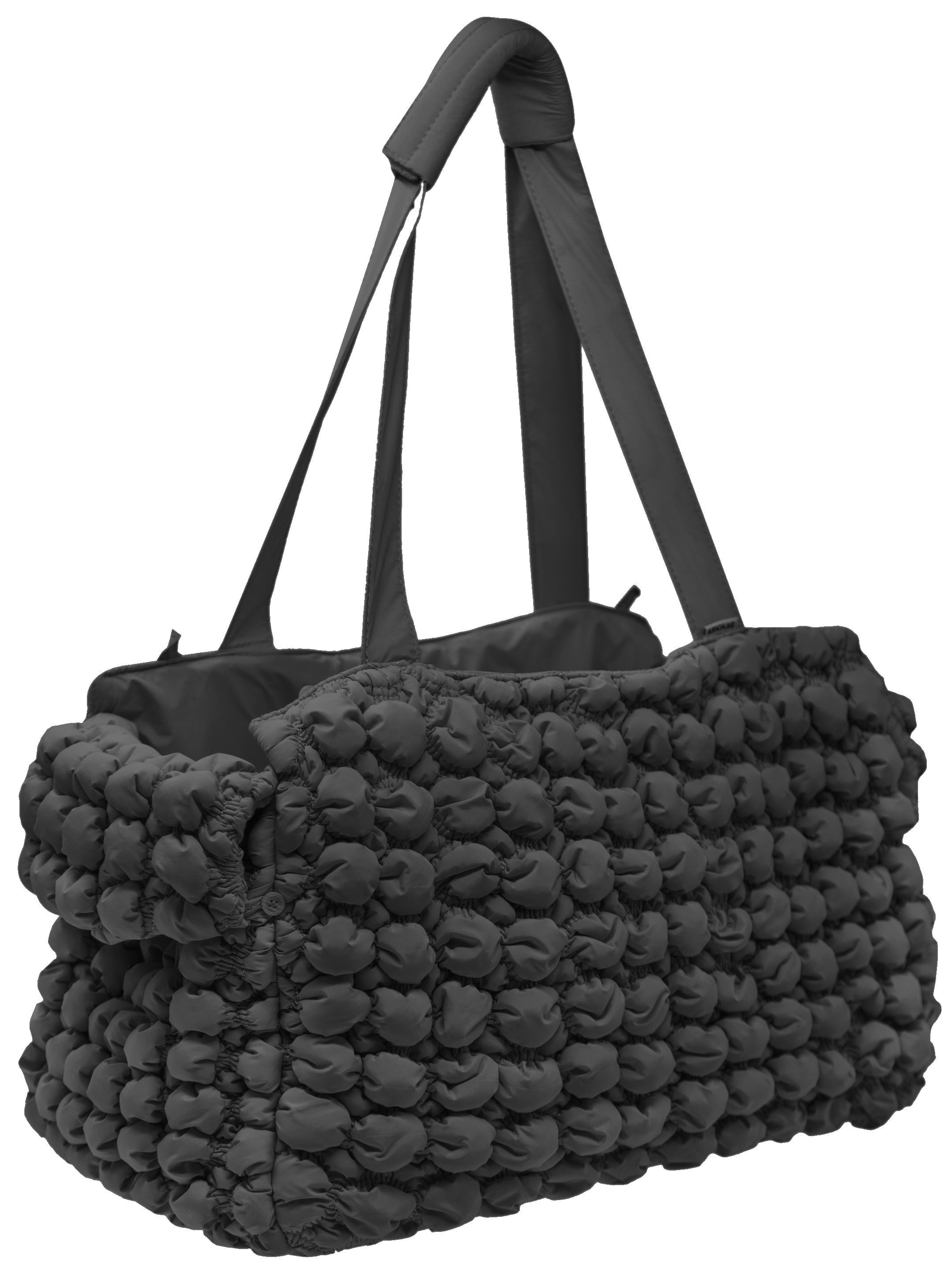 Pet Life ® 'Bubble Vogue' Ultra-Plush Fashion Designer Pet Carrier Black