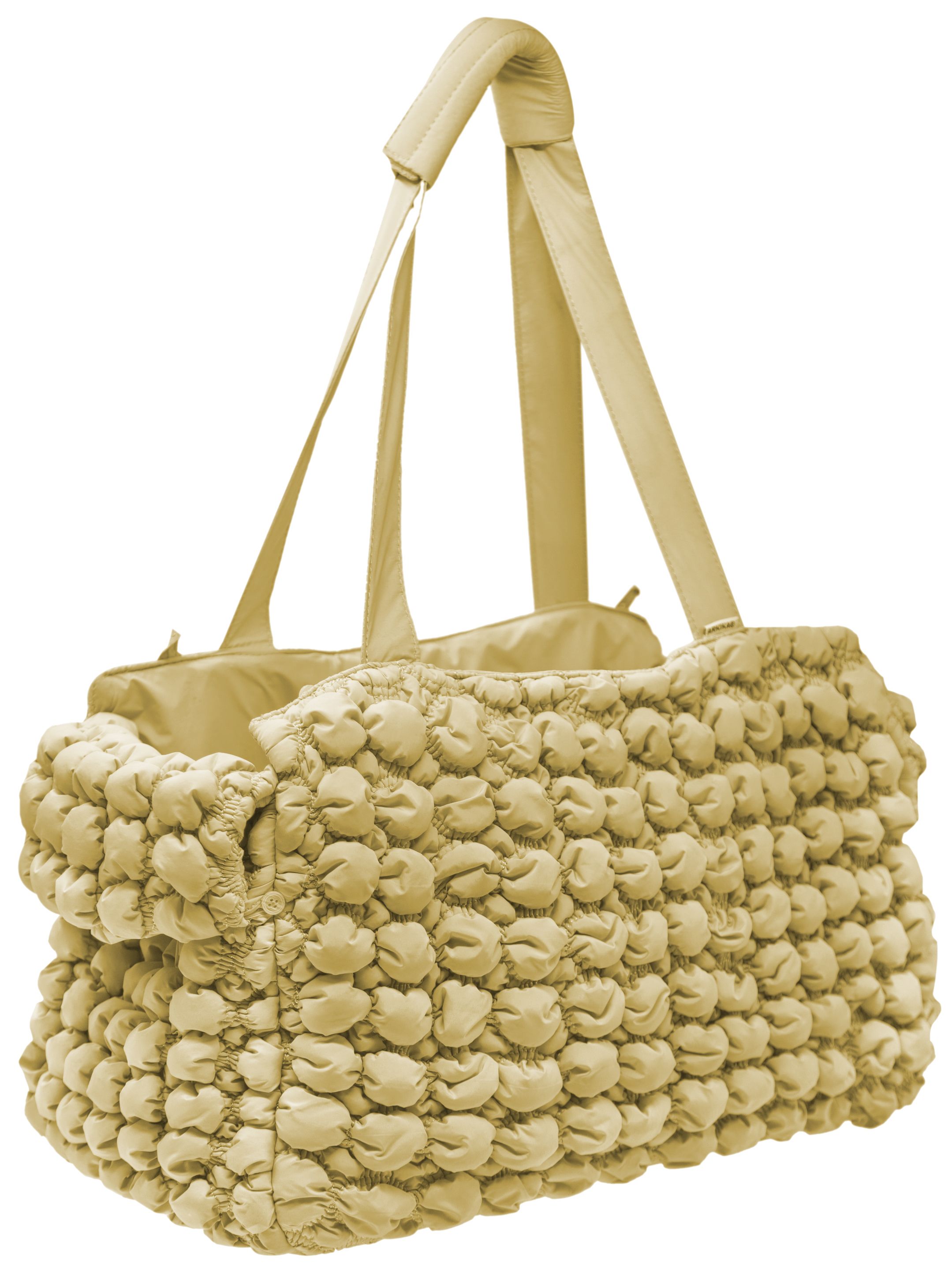Pet Life ® 'Bubble Vogue' Ultra-Plush Fashion Designer Pet Carrier Gold