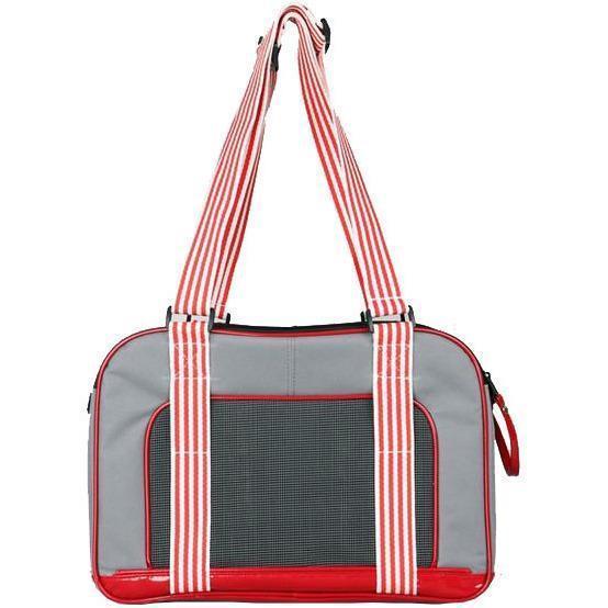 Pet Life ® 'Candy Cane' striped Fashion Designer Travel Pet Dog Carrier Default Title