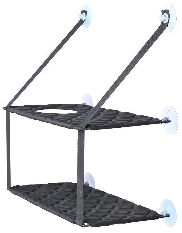 Pet Life ® 'Cat Laze'  Suction Cupped Dual-Leveled Kitty Cat Lounger