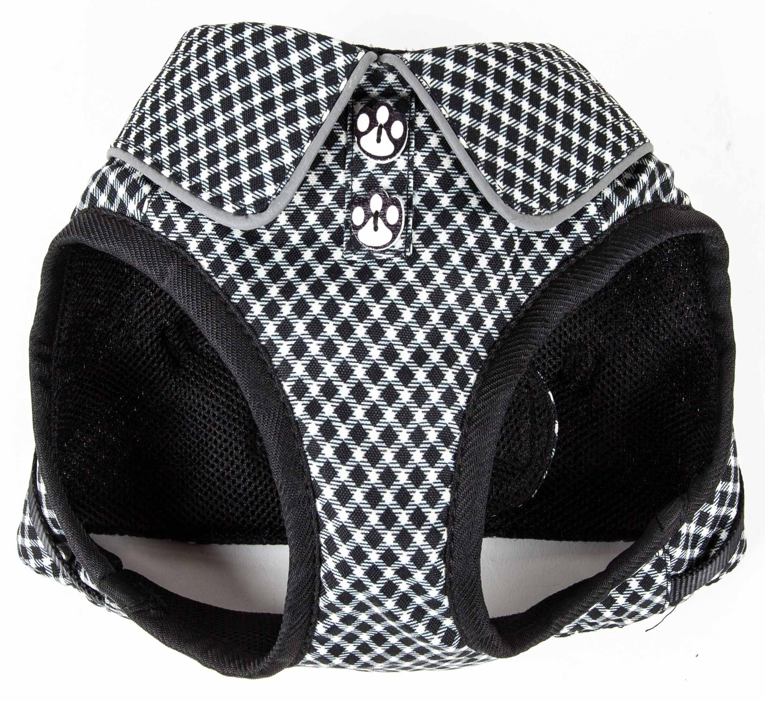 Pet Life ® 'Checkerwag' Checkered Mesh Reversed and Adjustable Fashion Dog Harness  