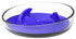 Pet Life ® 'Cirlicue' Shark Fin Shaped Modern Slow Feeding Pet Bowl Blue