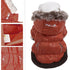 Pet Life ® Classic Metallic Fashion 3M Insulated Dog Coat Parka  w/ Removable Hood X-Small Tangering Orange