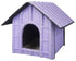 Pet Life ® 'Collapsi-Pad' Folding Lightweight Travel Pet House with inner Mat Purple