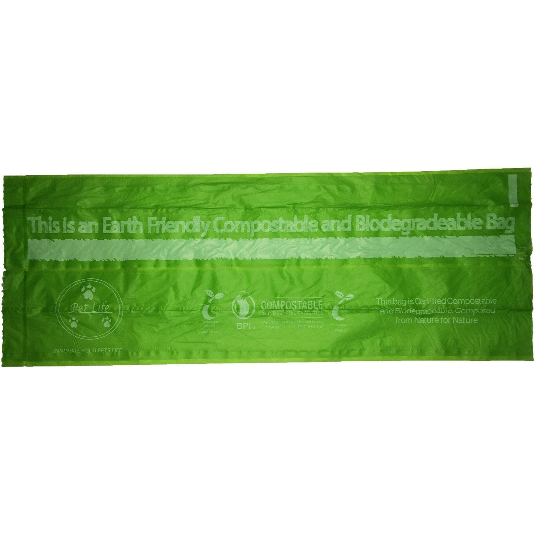 Pet Life ® 'Compostable' 100% Recyclable and Biodegradable Eco-Friendly Pet Cat Dog Waste Bags from Thermoplastic Starch