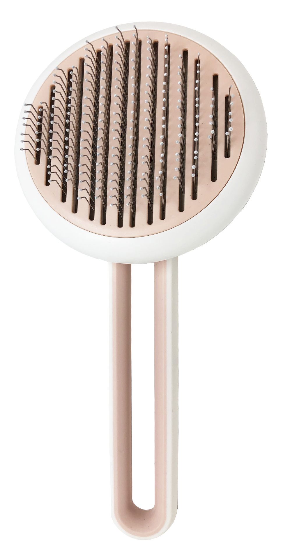 Pet Life ® 'Concepto' Modern Bristle Grooming Pet Deshedder Comb Pink