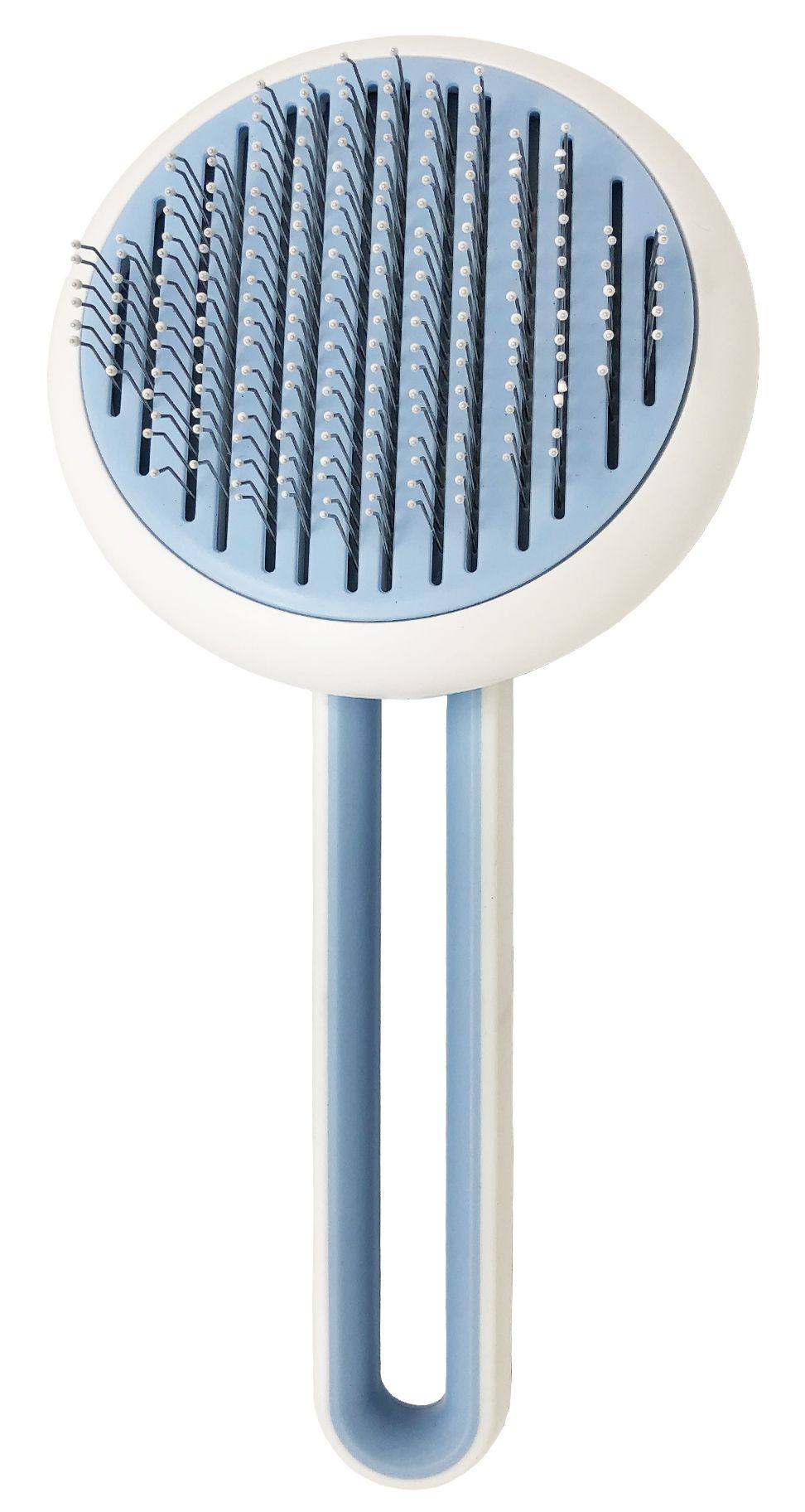 Pet Life ® 'Concepto' Modern Bristle Grooming Pet Deshedder Comb Blue