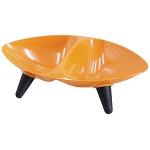 Pet Life ® 'Couture Sculptured' Dishwasher Safe Melamine Food and Water Double Pet Bowl...