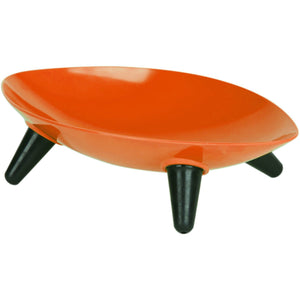 Pet Life ® 'Couture Sculptured' Dishwasher Safe Melamine Pet Bowl Orange