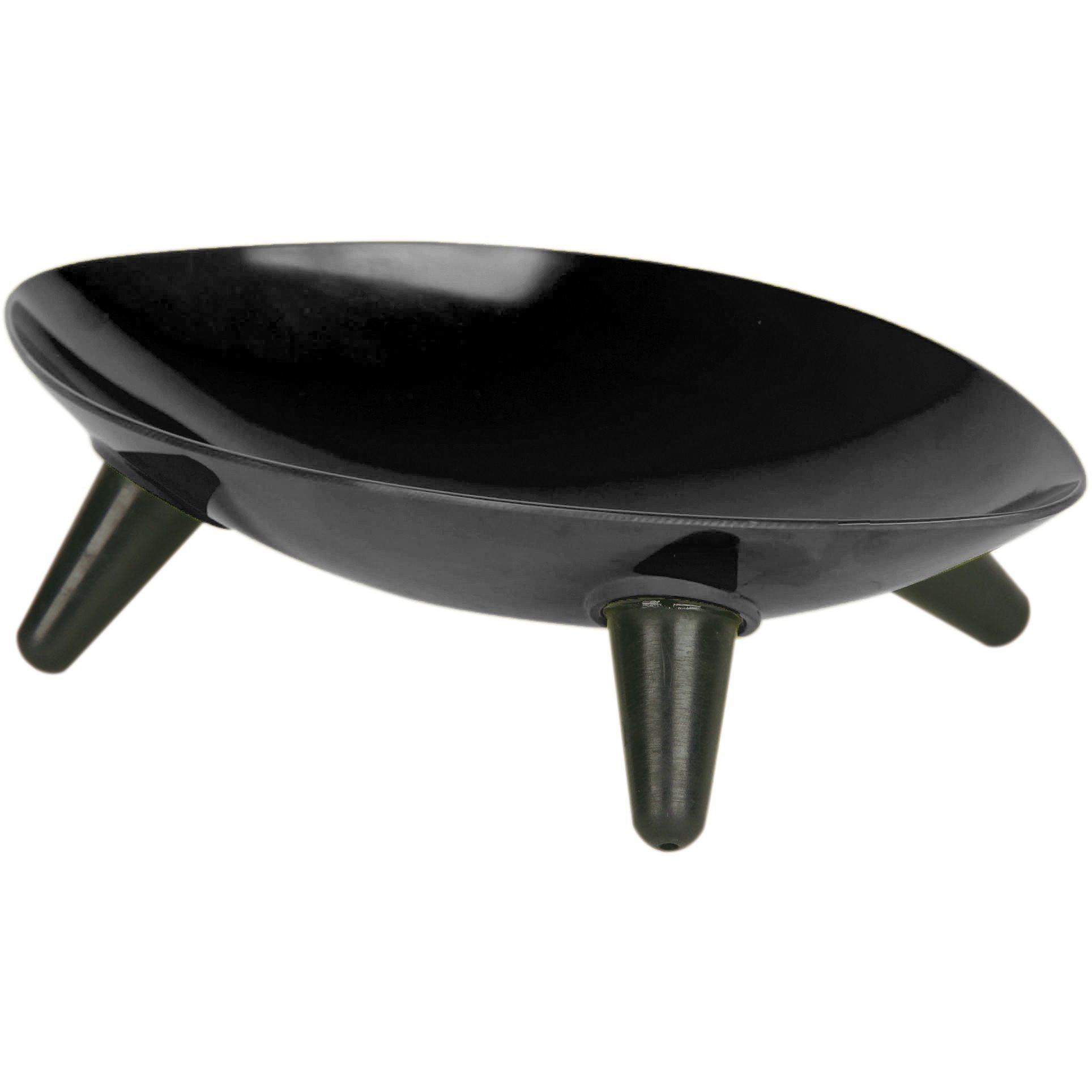 Pet Life ® 'Couture Sculptured' Dishwasher Safe Melamine Pet Bowl Black