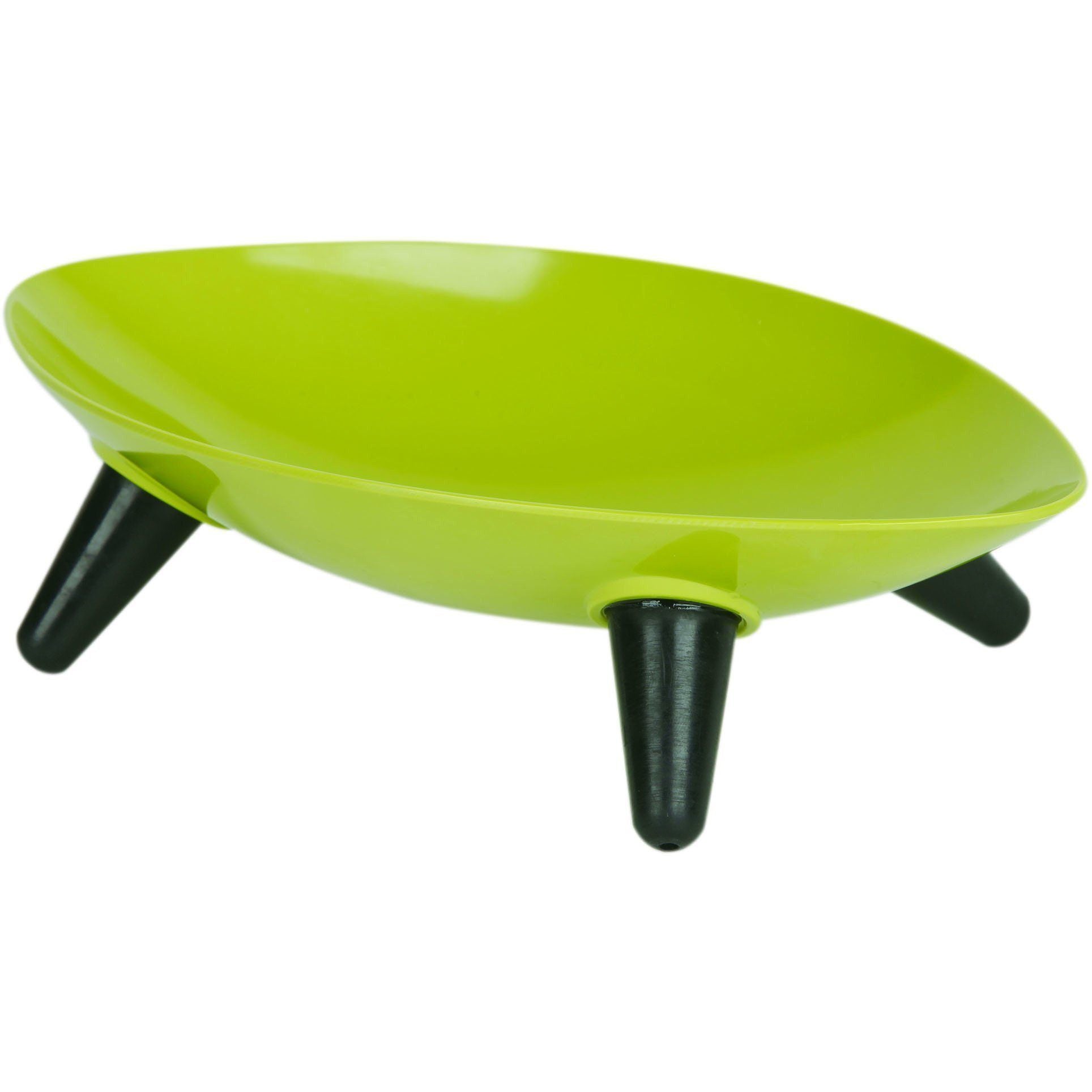 Pet Life ® 'Couture Sculptured' Dishwasher Safe Melamine Pet Bowl Olive Green
