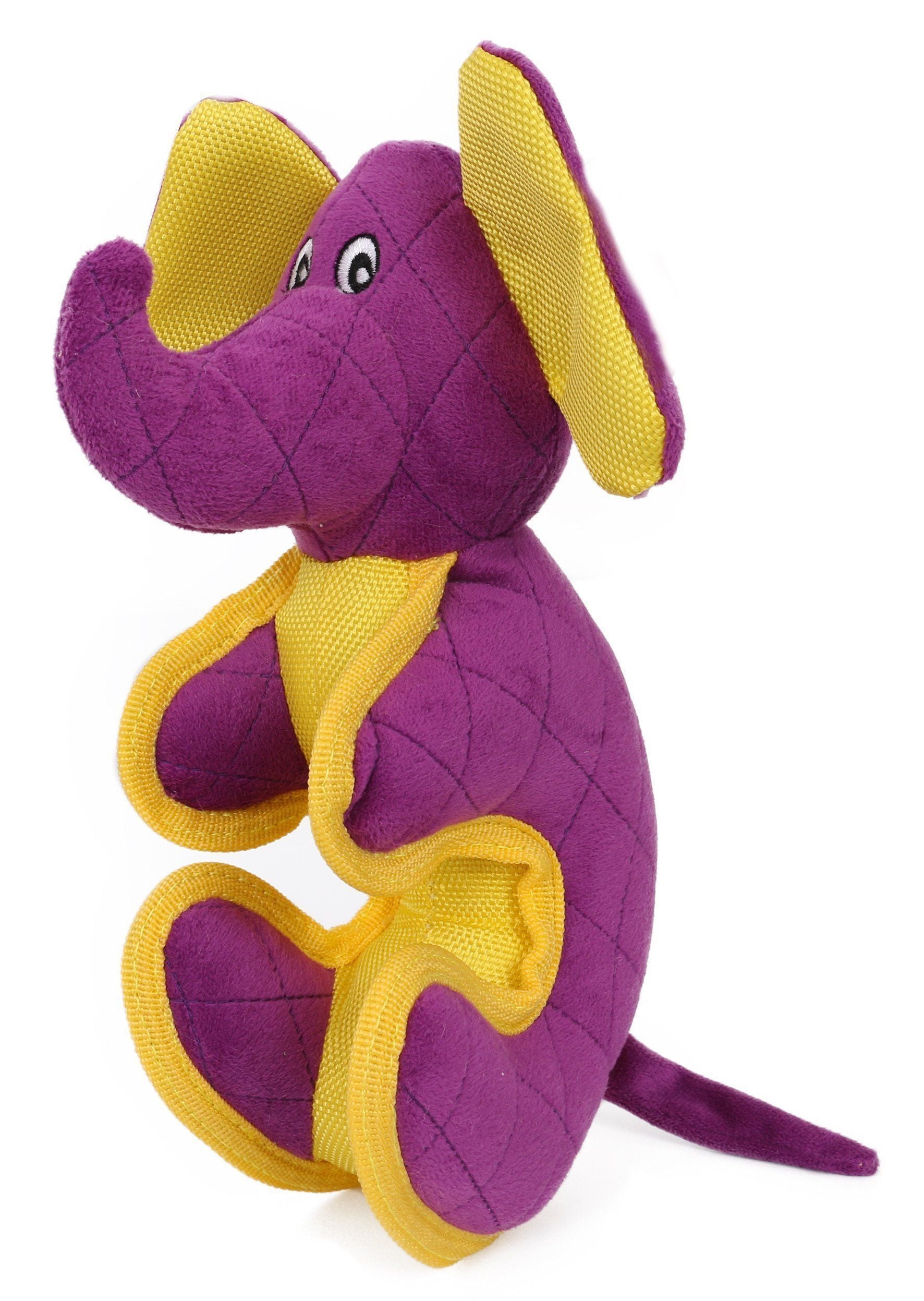 Pet Life ® 'Dino-Funimal' Animated Nylon Plush Squeaker Dog Toy Purple