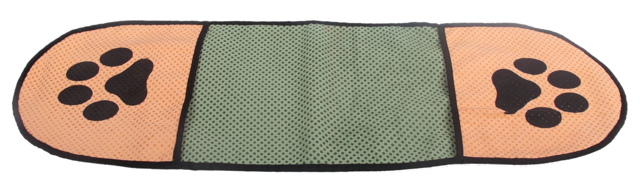 Pet Life ® 'Dry-Aid' Hand Inserted Bathing and Grooming Quick-Drying Microfiber Pet Towel Khaki, Green