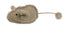 Pet Life ® 'Pompom Tailed' Durable Cat and Mouse Plush Cat Toy Brown