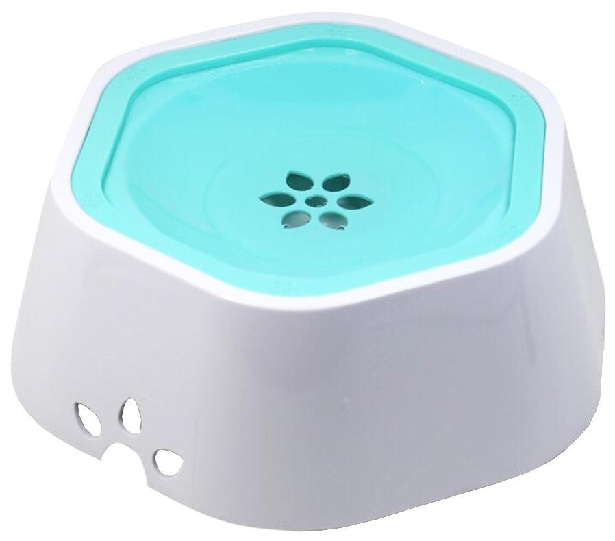 Pet Life ® 'Everspill' 2-in-1 Food and Anti-Spill Water Pet Bowl Blue