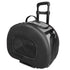 Pet Life ® 'Final Destination' Airline Approved 2-in-1 Tough-Shell Wheeled Collapsible Travel Fashion Pet Dog Carrier Crate Black
