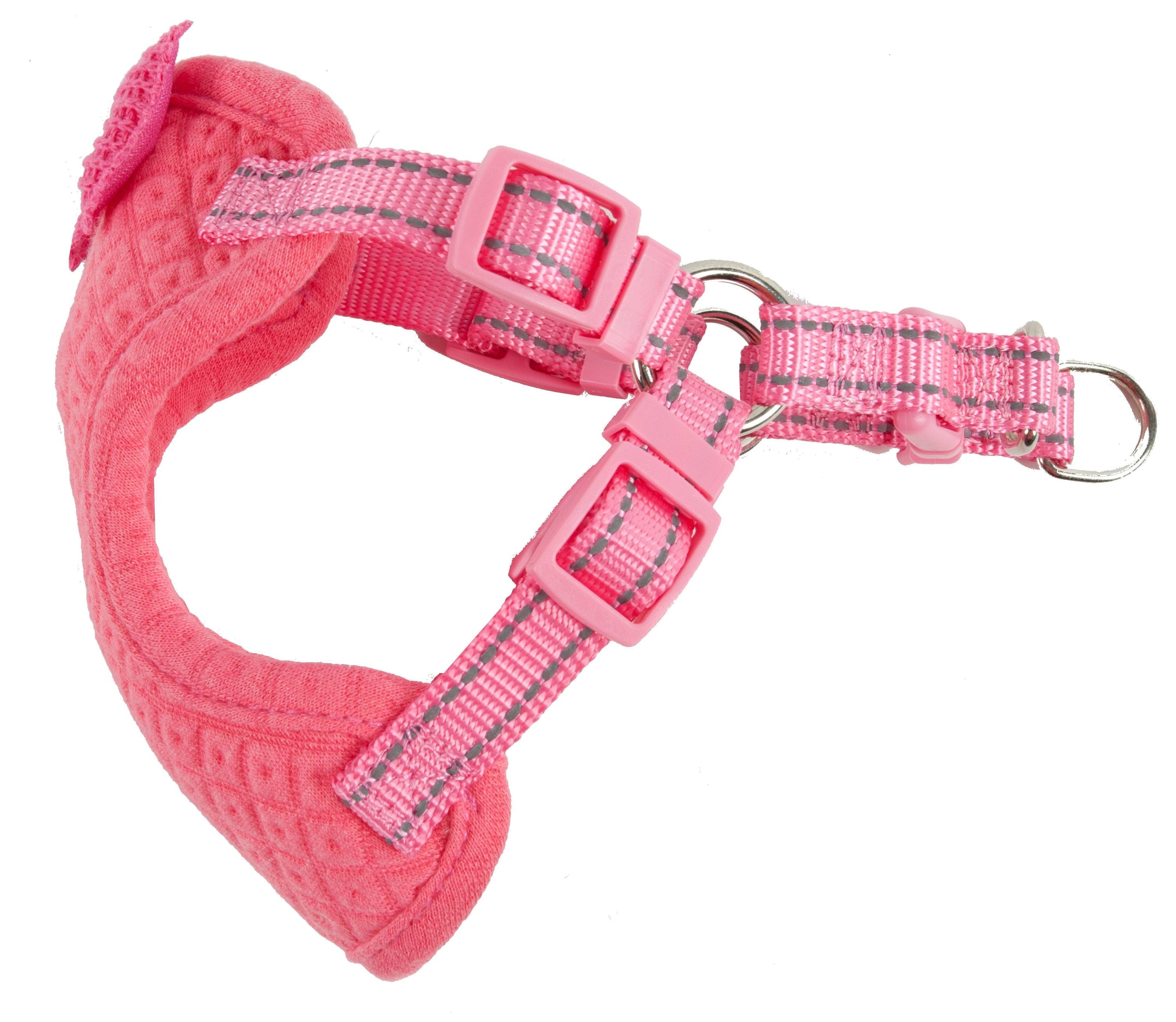 Pet Life ®  'Flam-Bowyant' Mesh Reversed and Adjustable Dog Harness
