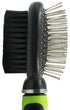 Pet Life ® Flex Series 2-in-1 Dual-Sided Pin and Bristle Grooming Pet Brush  