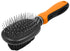 Pet Life ® Flex Series 2-in-1 Dual-Sided Pin and Bristle Grooming Pet Brush Orange