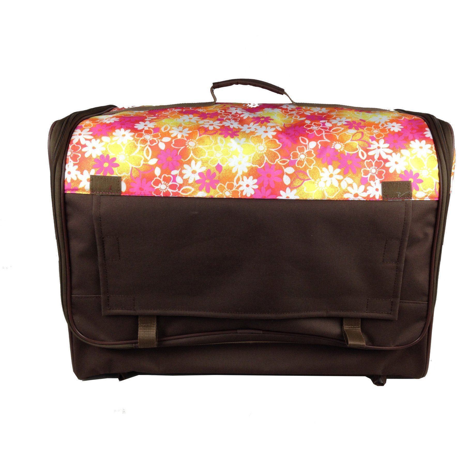 Pet Life ® 'Floral Patterned' Folding Collapsible Lightweight Wire Framed Pet Dog Crate House Tent