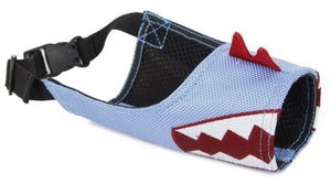 Pet Life ® 'Funimation' Animated Nylon Mesh Protective Travel Anti-Bark Dog Muzzle Smal...