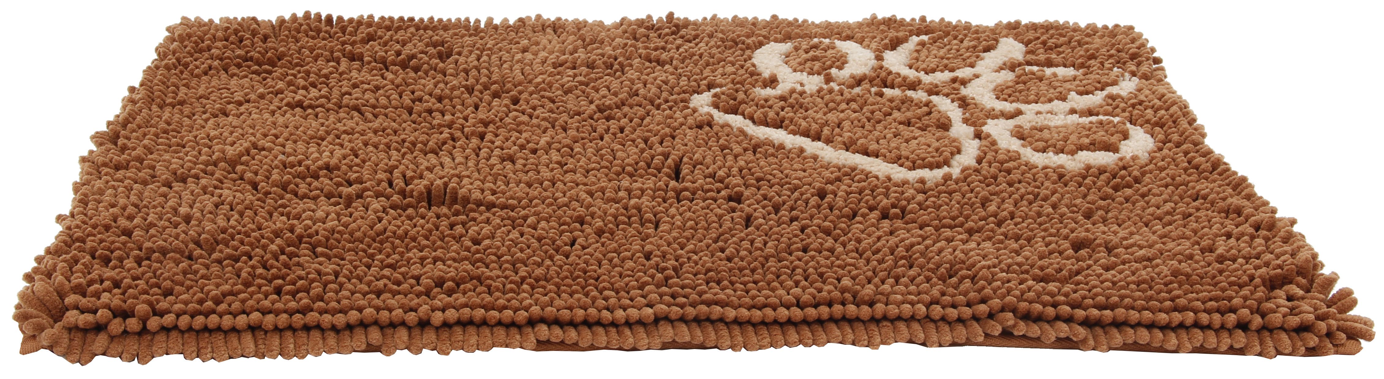Pet Life ® 'Fuzzy' Quick-Drying Anti-Skid and Machine Washable Dog Mat Light Brown