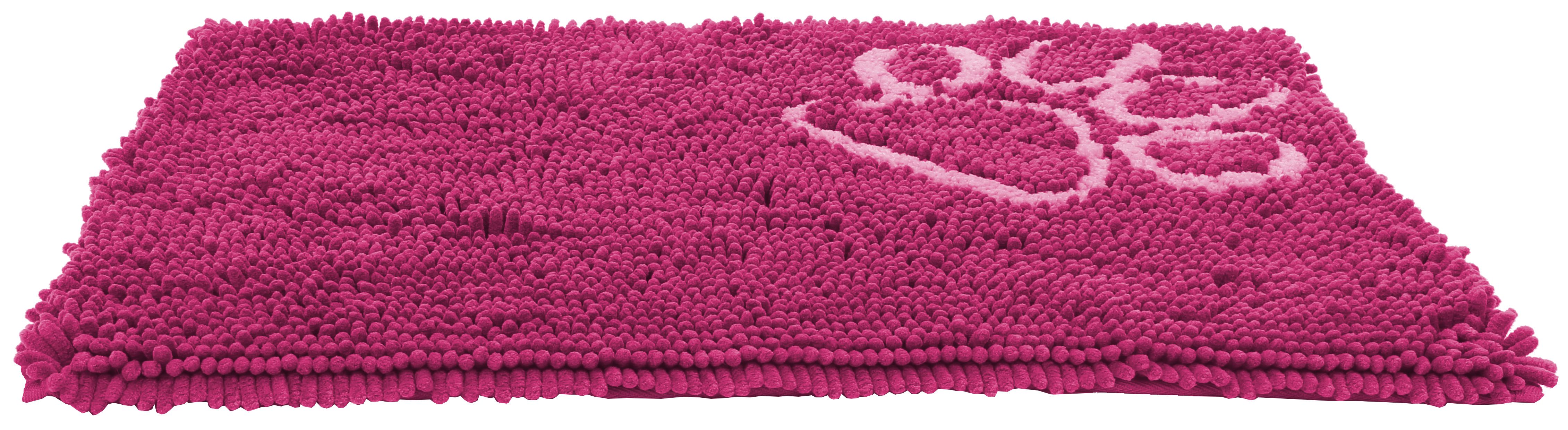 Pet Life ® 'Fuzzy' Quick-Drying Anti-Skid and Machine Washable Dog Mat Pink