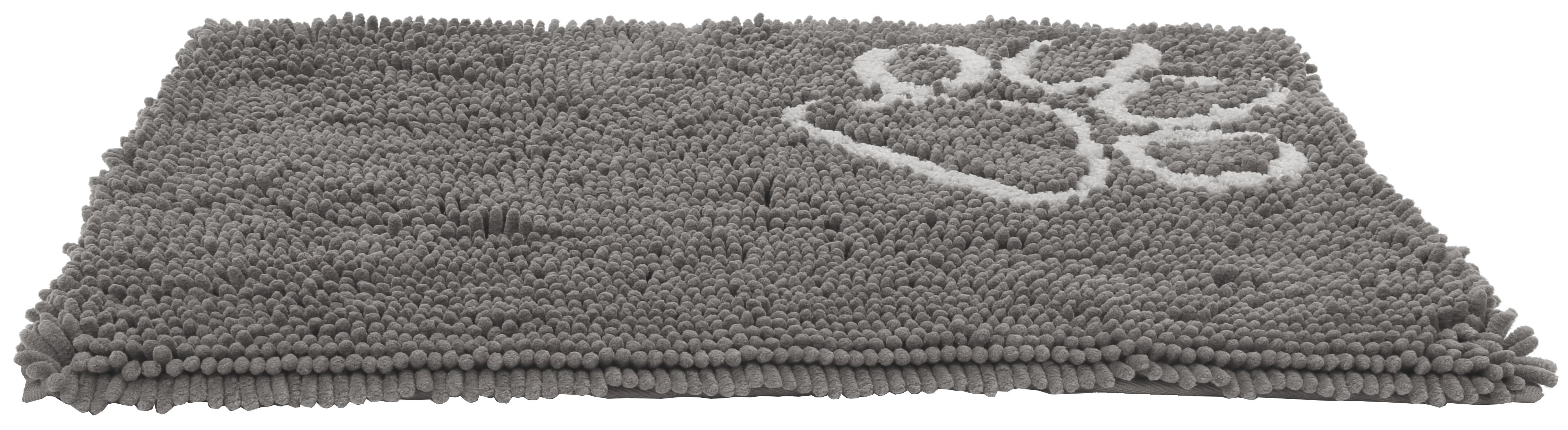Pet Life ® 'Fuzzy' Quick-Drying Anti-Skid and Machine Washable Dog Mat Gray