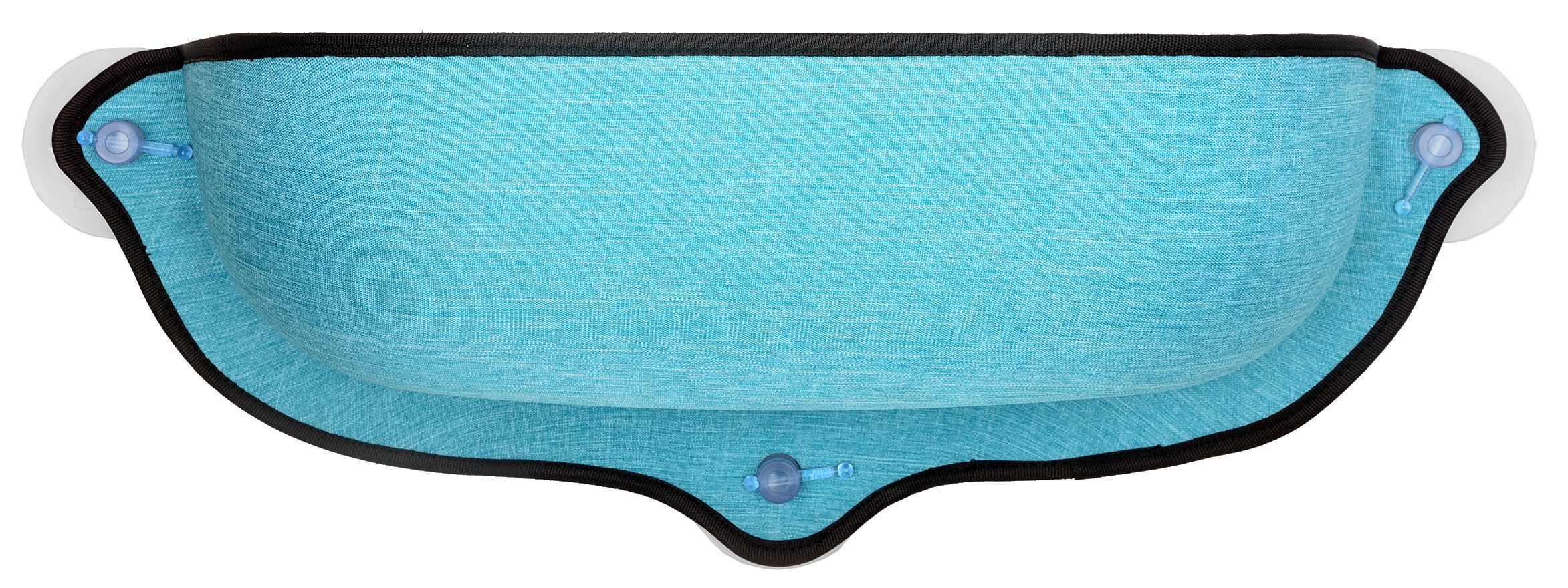 Pet Life ® 'Gravity-Lounge' Suction Cup Kitty Cat Lounger and Bed Blue