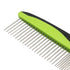Pet Life ® Grip Ease' Wide and Narrow Tooth Grooming Pet Comb
