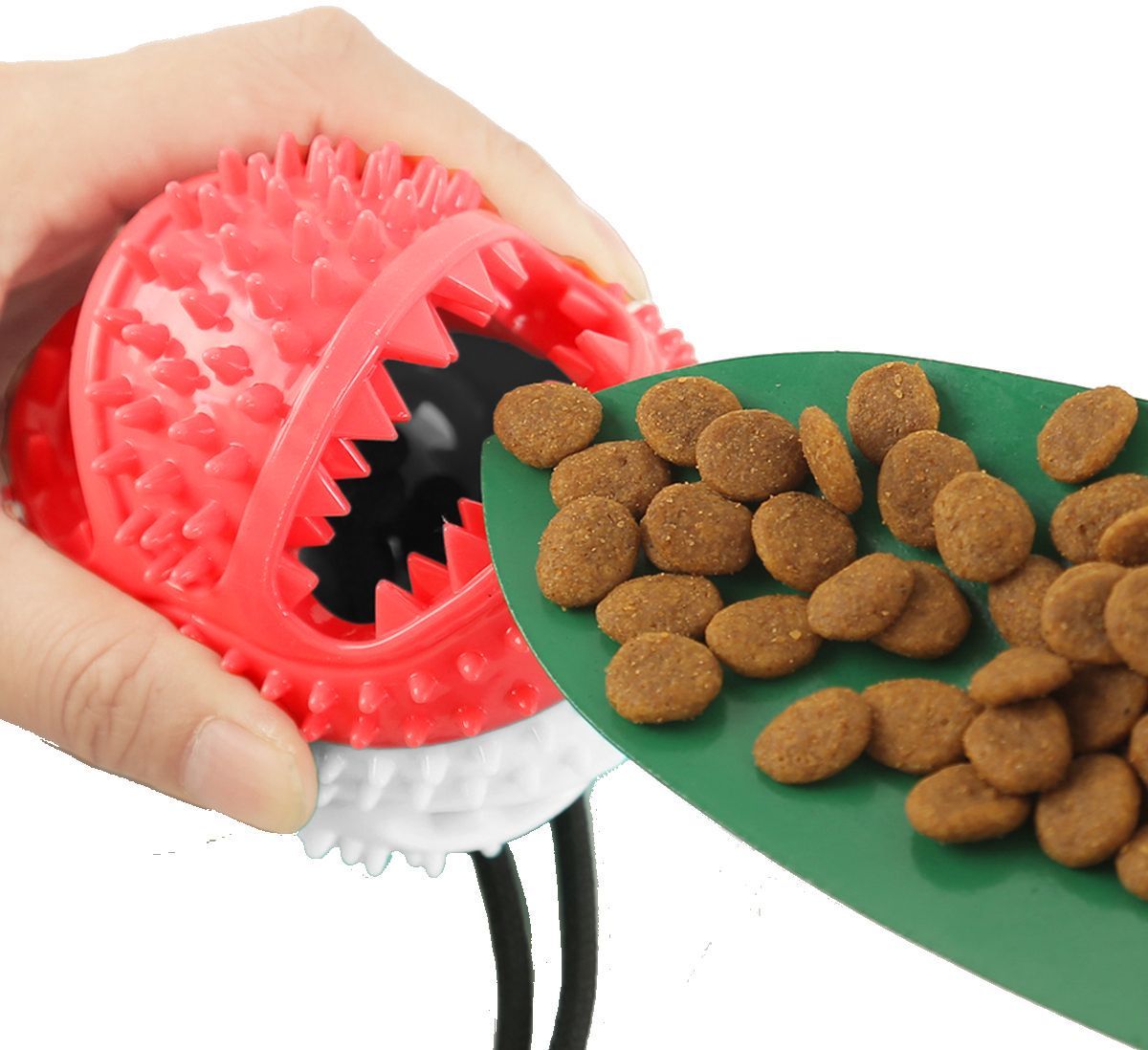 Pet Life ® 'Grip N' Play' Treat Dispensing Ball Shaped Suction Cup Dog Toy  
