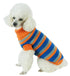 Pet Life ® Heavy Cable Knitted Striped Fashion Designer Polo Dog Sweater X-Small