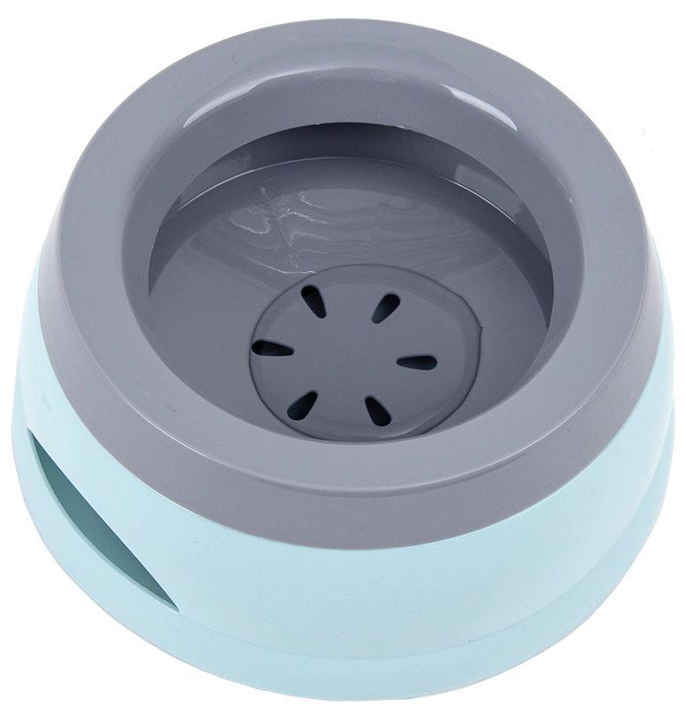 Pet Life ® 'Hydrain' Anti-Spill Water and Food Pet Bowl Blue