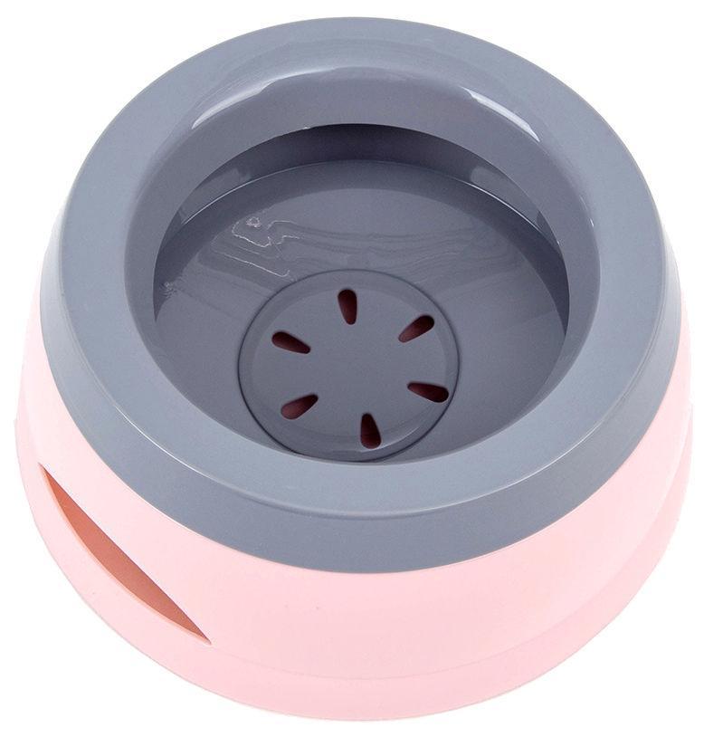 Pet Life ® 'Hydrain' Anti-Spill Water and Food Pet Bowl Pink