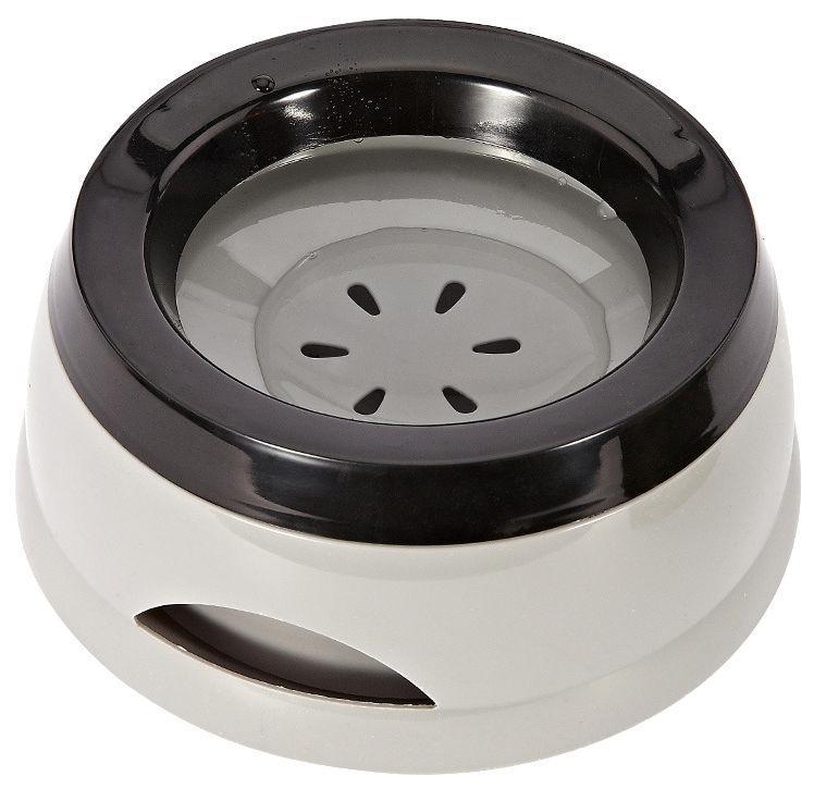 Pet Life ® 'Hydrain' Anti-Spill Water and Food Pet Bowl Gray