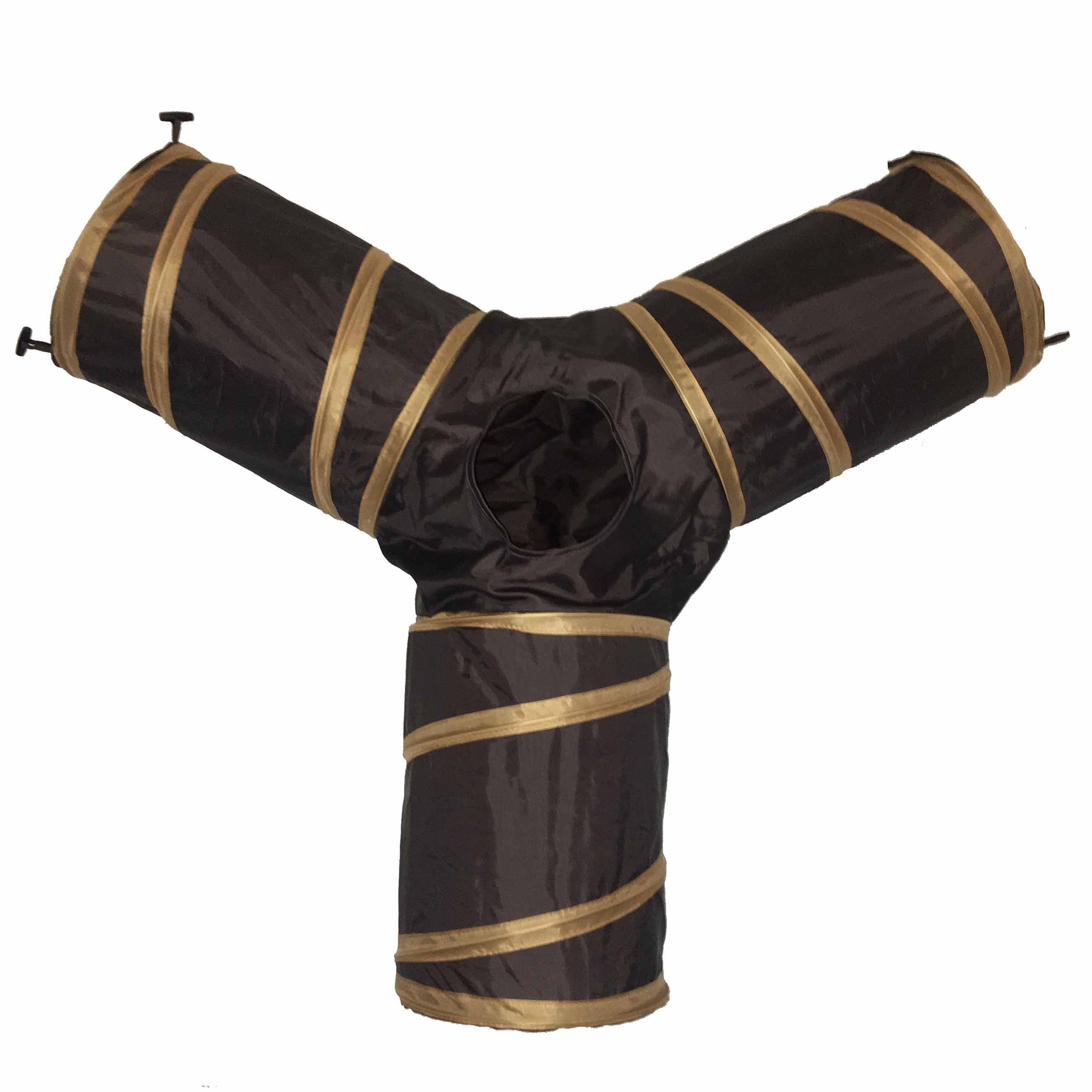 Pet Life ® 'Kitting-Go-Seek' Collapsible Folding Travel 3-way Kitty Cat Tunnel