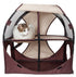 Pet Life ® 'Kitty-Play' Collapsible Travel Interactive Kitty Cat Tree Maze House Lounger Tunnel Lounge Khaki, Brown