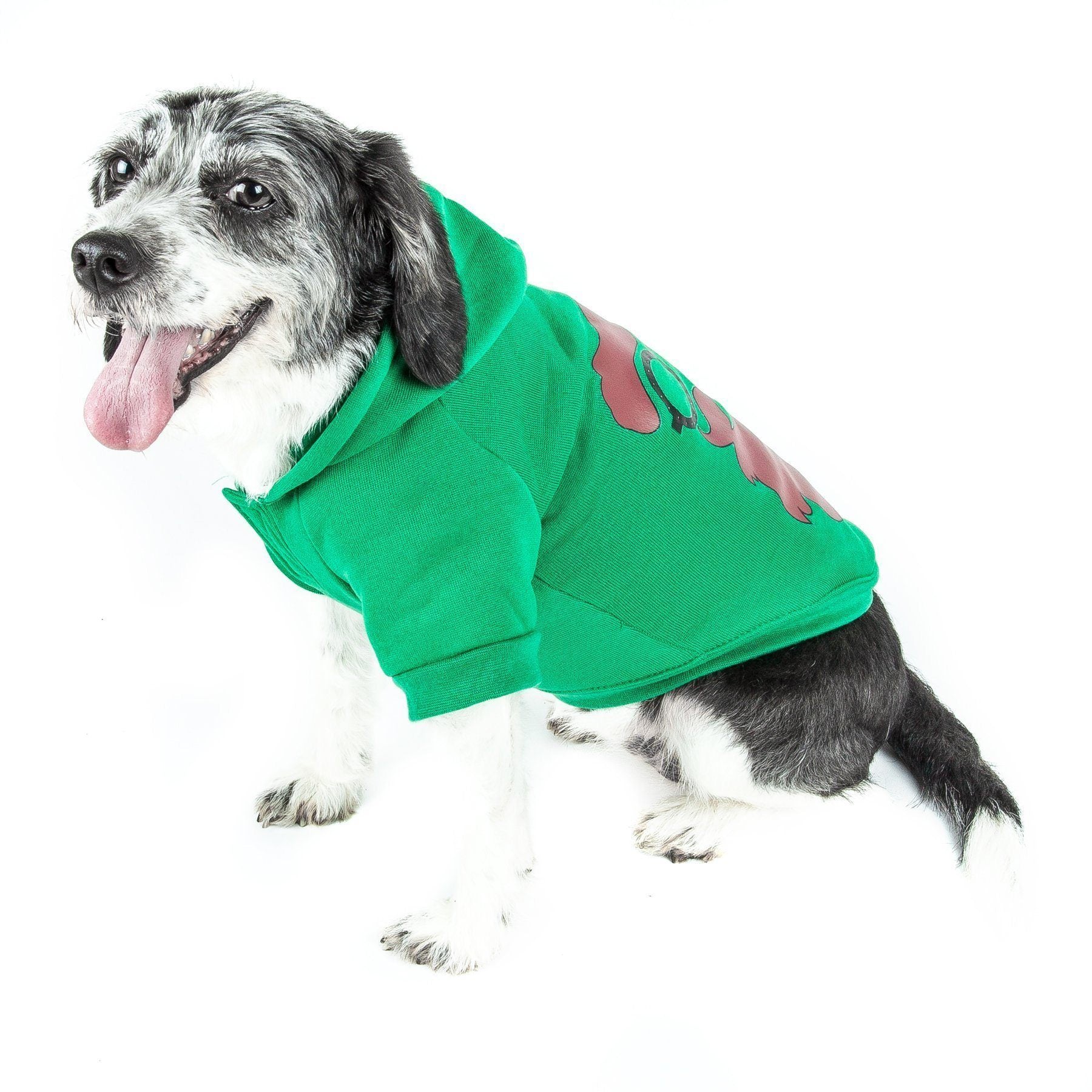 Pet Life ® LED Lighting 'Cool Santa Shades' Hooded Dog Costume Sweater w/ Included Batteries