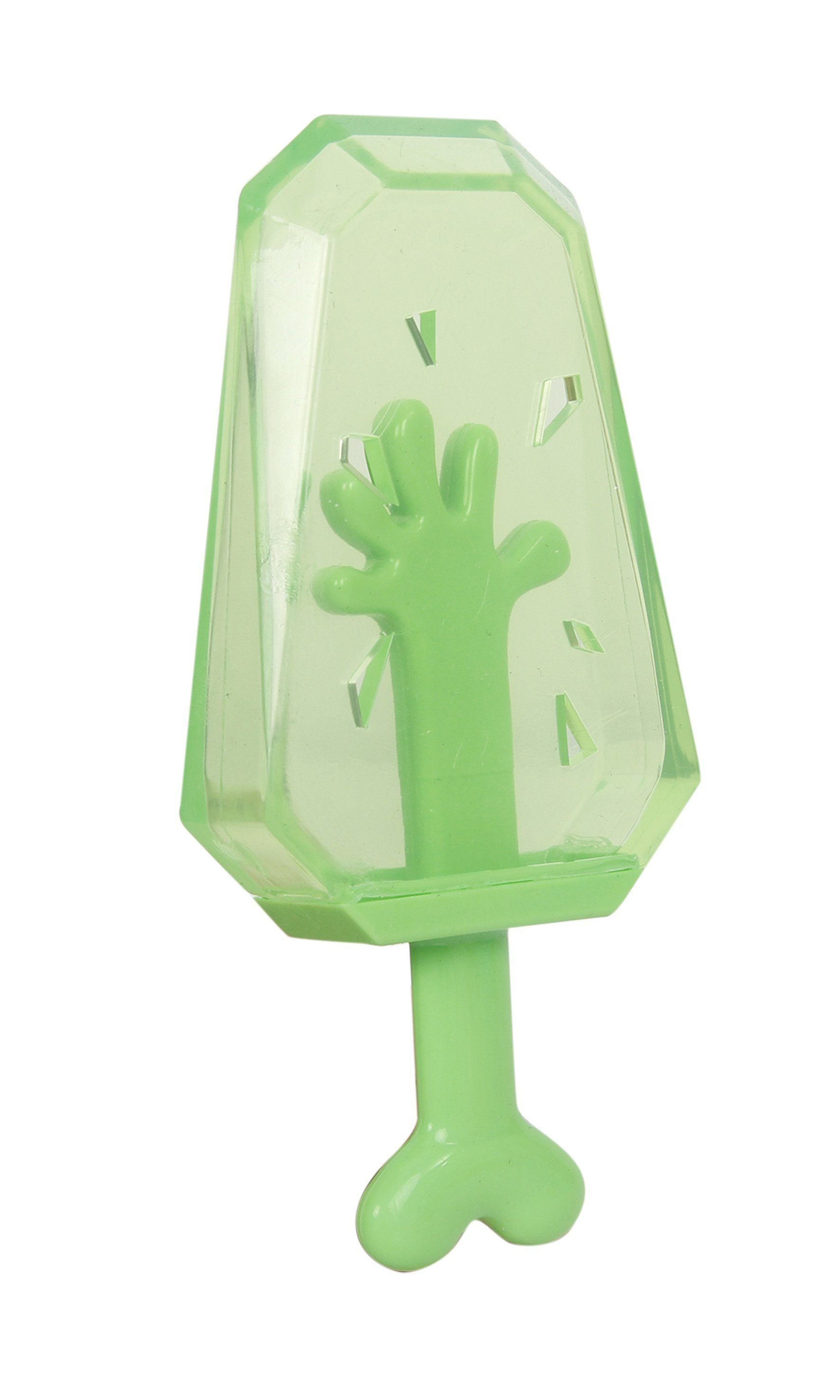 Pet Life ® 'Lick & Gnaw' Cooling Ices Cone Freezable and Chewable Tossing Waterproof Floating Pet Dog Toy Green