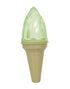 Pet Life ® 'Lick & Gnaw' Ice Cream Cone Freezable and Chewable Tossing Waterproof Floating Pet Dog Toy w/ Insertable Treat pocket Green 