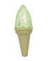 Pet Life ® 'Lick & Gnaw' Ice Cream Cone Freezable and Chewable Tossing Waterproof Floating Pet Dog Toy w/ Insertable Treat pocket Green